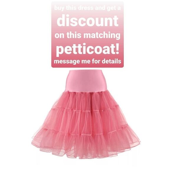 🌸 NWT Off Shoulder Retro Pinup Vintage 1950s Mesh Floral Embroidered Dress XL - Picture 15 of 16